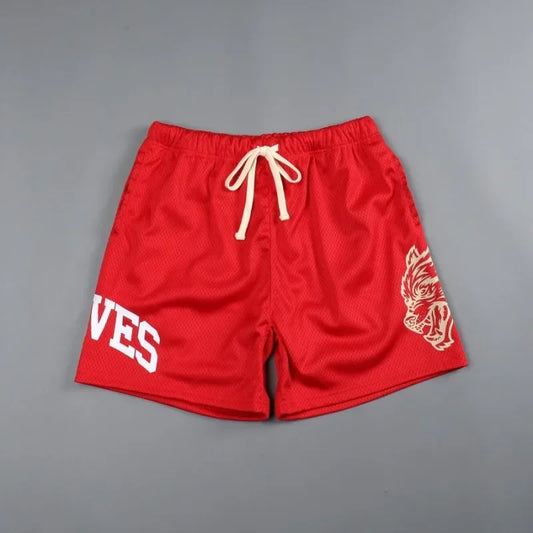 Men's Summer Streetwear Sports Casual Shorts Gym Fitness Mesh