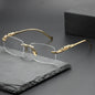 Rimless Sunglasses oval Fashion Metal Eyeglasses Unisex Shades Square Sun Glasses For Summer Traveling