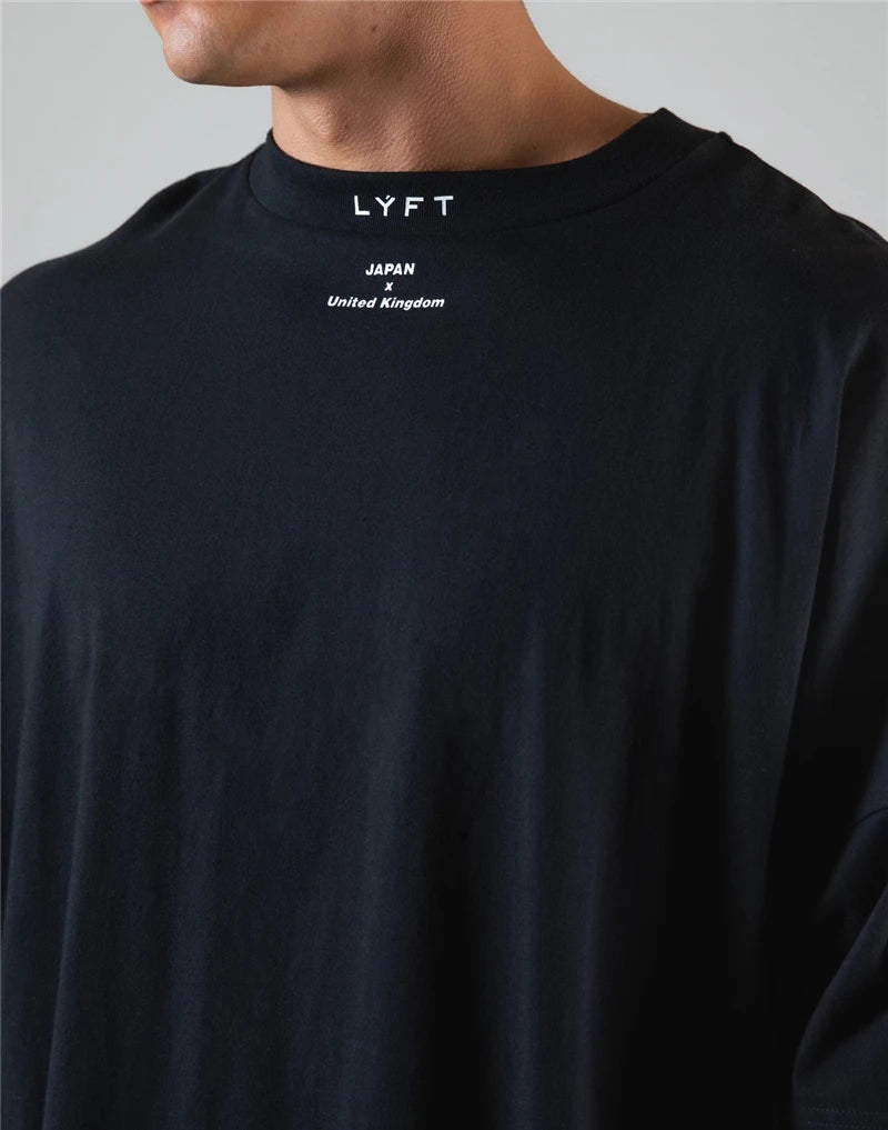 Cotton Gym Shirt Sport T Shirt Men Short Sleeve Running Shirt Men Workout Training Tees Fitness Loose large size M-XXXL