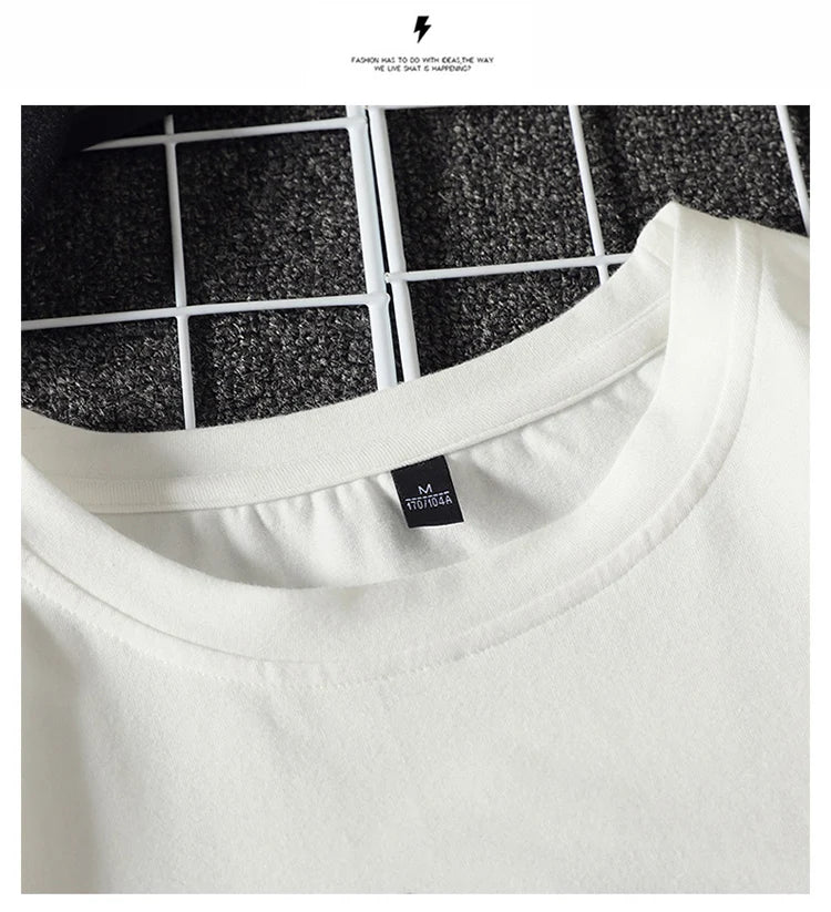 Men's T Shirt Casual Loose Cotton Short Sleeve T-Shirt Men Top Tee shirt Men
