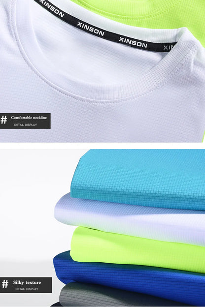 Summer Ice Silk Long Sleeve T-Shirt Men New Quick Dry Breathable Air Conditioning Outdoor Sun Protection Running Outer Wear