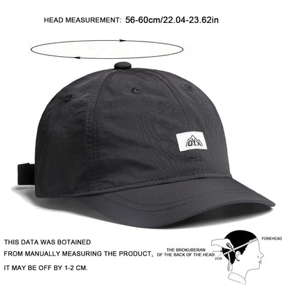 Unisex Quick Drying Baseball Caps Spring Summer Outdoor Adjustable Casual Hats Sunscreen Hat Sports Cap