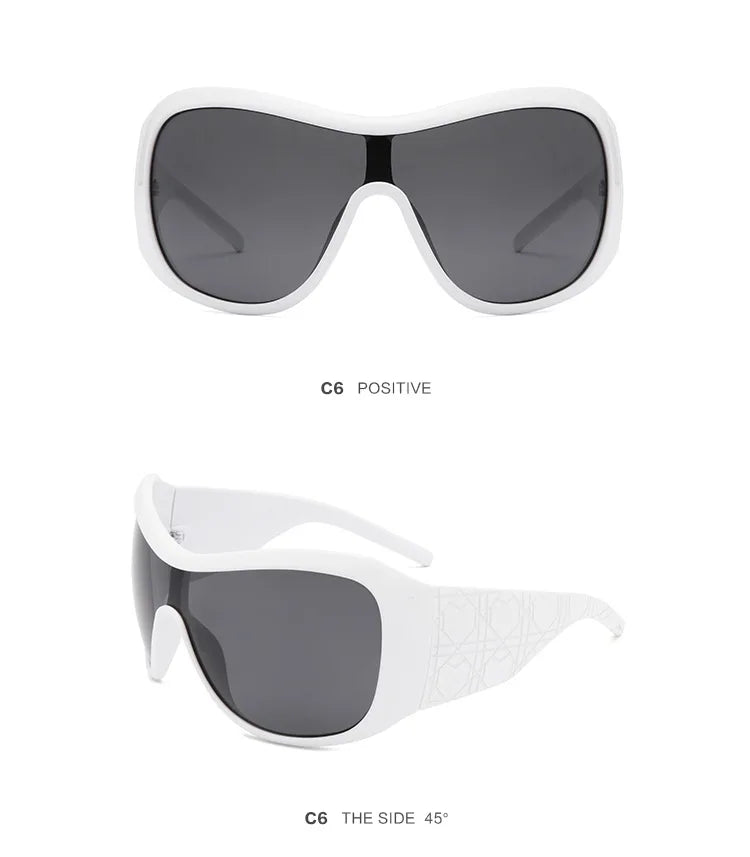 one piece sunglasses for women men vintage square shield gradient hip hop sun glasses female sexy driving shades