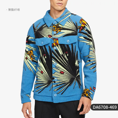 Nike Genuine JACKET SHERPA AOP Men's Casual Sports Coat DA6708-469