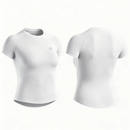 Women Bum Shaping Tee Seamless Short Sleeve Tops Gym Workout Running T-Shirts Fitness Activewear Athletic Shirts