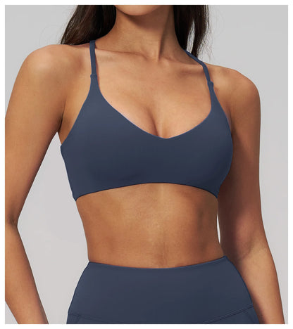 Sports Bras Woman Quick-Dry Women Underwear Sporty Woman Top Summer Slim Fit Casual Backless Running Sports Wear Female Clothing