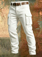 Spring Summer Stylish Straight Cargo Pants Men Casual Texture Corduroy Trousers For Men Daily Leisure Loose Pant Streetwear