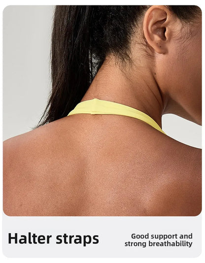 high-intensity sports bra for women's running, shockproof and high elasticity yoga vest, outdoor fitness sports bra
