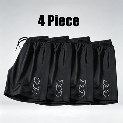 1/4 Piece Set of Men's Quick Dry Sport Shorts Breathable Gym Running Training Fitness Shorts  Casual Jogging Beach Bottoms