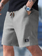 Summer Men's Waffle Texture Casual Sports Beach Shorts Quick Dry Trendy Versatile Bermuda Shorts Streetwear Lightweight