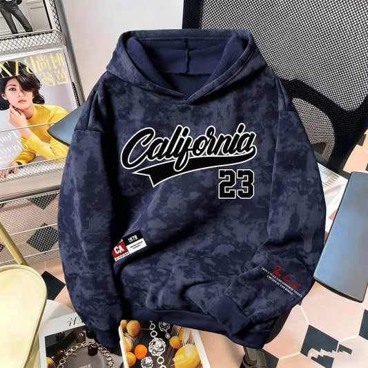 Men's Hooded Vintage Washed Sweatshirt, Casual Streetwear, Versatile Cool Style For Daily, Commute & Dating Wear
