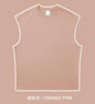 270gsm Summer Tank TopSleeveless T shirt 100% Cotton Solid Color Men Oversized Causal O-neck Basic T-shirt High Quality