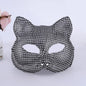 New Rhinestone Masquerade Mask Halloween Party Fashion Shiny Bling Mask Women Men Unisex Cosplay Prop Stage Performance Adult