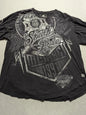 Southpole Y2K Vintage Cotton Graphic Tee Distressed Oversized Unisex T-Shirt with Gothic Print Streetwear Retro Soft Shirt Man