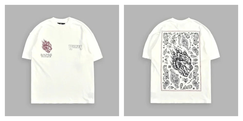 New Darc Wolves Short-sleeved T-shirts Running Fitness Tops Gym Tee
