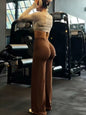 Gym Workout Wide Leg Leggings Women High Waist Tummy Control Loose Yoga Pants Woman Gray Hip Lifting Straight Sports Trousers