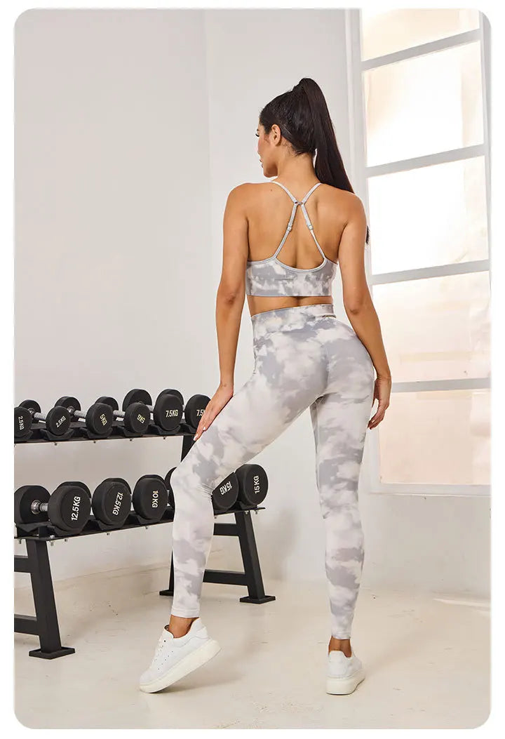 Darc Women Set Bra Wolves Gym Sports Shorts Mujer Fitness legging Push Up Running Yoga Elastic Quick-drying Suits Clothing