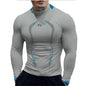 Summer Outdoor Long Sleeve T-Shirt Men 2024 New Quick Dry Breathable Air Conditioning Outdoor Sun Protection Running Outer Wear