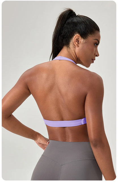 high-intensity sports bra for women's running, shockproof and high elasticity yoga vest, outdoor fitness sports bra