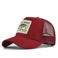 Man hat High Quality Fishing Cartoon Snapback Baseball Cap Hip Hop Dad Mesh Hat Trucker Hat Outdoor Sports Cycling Travel SunHat