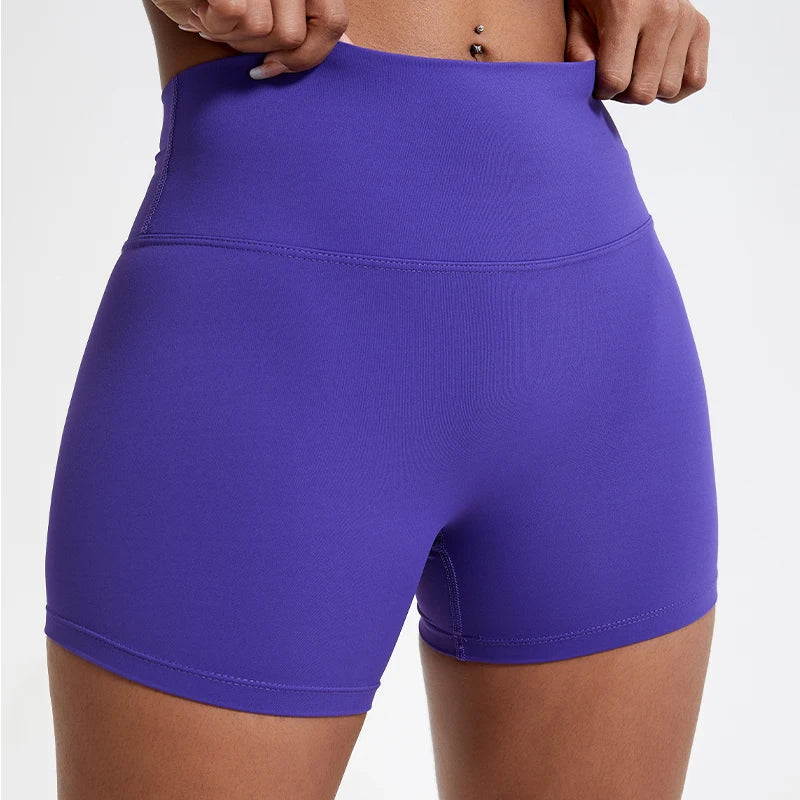 Hearuisavy Women's Sports Shorts Summer Running Fitness Shorts Gym High Waisted Yoga Pands Breathable Quick Dry Workout Leggings