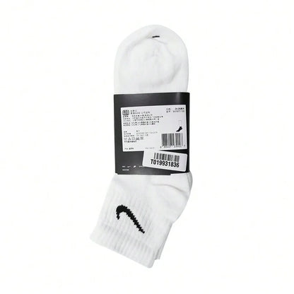 Nike Unisex 3-Pair Pack: Comfortable and Breathable Short, Mid-Calf, Training Socks, and High-Calf Athletic Socks SX7677-100
