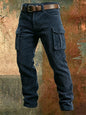 Spring Summer Stylish Straight Cargo Pants Men Casual Texture Corduroy Trousers For Men Daily Leisure Loose Pant Streetwear