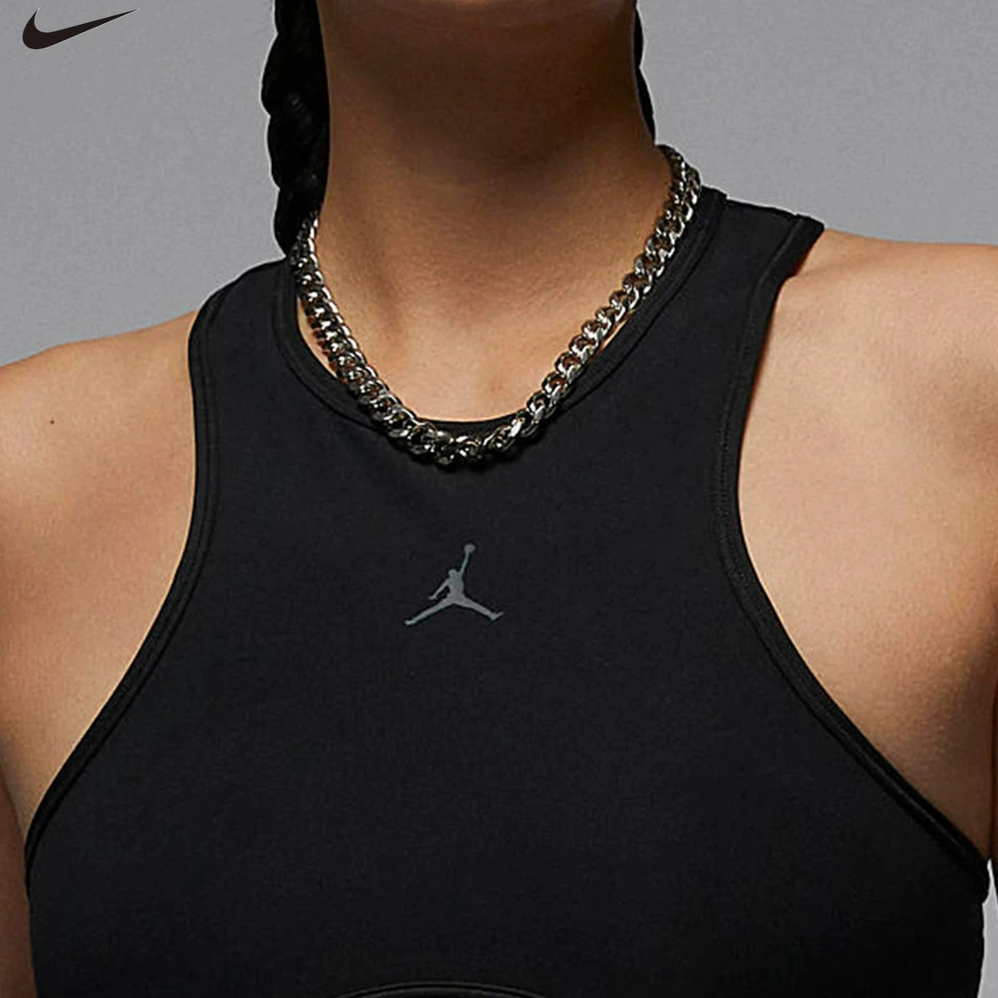 Tank Top Training Vest  Sport VestNike genuine JORDAN SPORT women's sports fashion tight vest FN5157-010