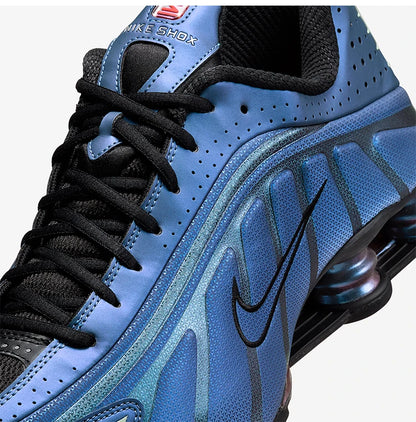 Nike genuine Shox R4 Men's Low-Top Shock-Absorbing Air Cushion Fashionable Running Shoes HQ3446-001