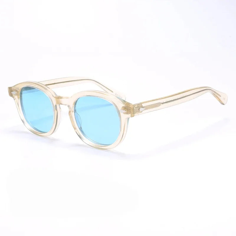 Johnny Depp Polarized Sunglasses Men Sun Glasses Woman Luxury Brand Vintage Acetate Frame Goggles