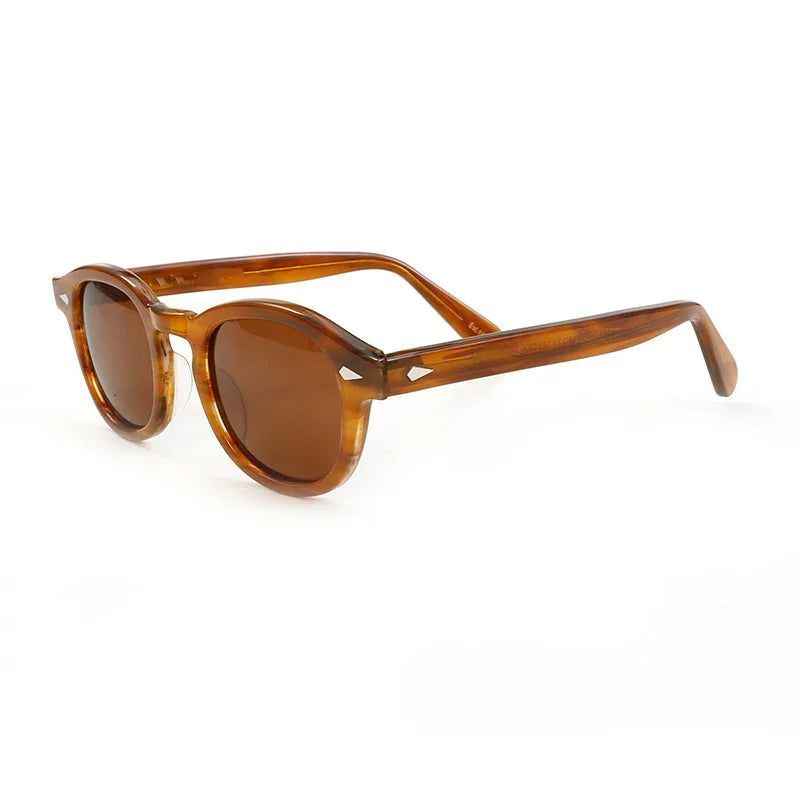 Johnny Depp Polarized Sunglasses Men Sun Glasses Woman Luxury Brand Vintage Acetate Frame Goggles