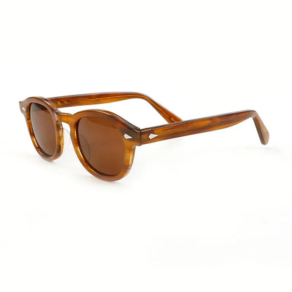 Johnny Depp Polarized Sunglasses Men Sun Glasses Woman Luxury Brand Vintage Acetate Frame Goggles
