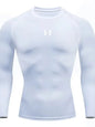 Men's Tight Fitting Long Sleeved Shirt, Quick Drying Muscle Fitting Sports Top, for Exercise Training, Fitness Running, Fit