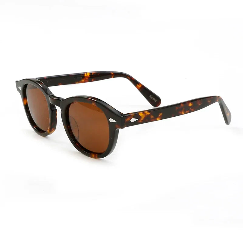 Johnny Depp Polarized Sunglasses Men Sun Glasses Woman Luxury Brand Vintage Acetate Frame Goggles