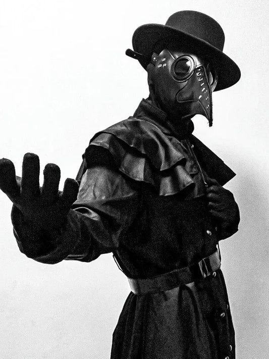 Adult Medieval Plague Doctor Cosplay Costume Set Bird Mouth Doctor Clothes Outfit Brand Plaguedoctor Stock Available Unisex