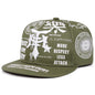 Fashionable Creative Baseball Hat T Graffiti Embroidery Street Hip Hop Hat Daily Casual Wear Sunshade Hat Flat Edge Hat
