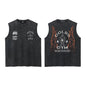 Darc Wolves Sport Vintage Washed Vest Tees Gym Bodybuilding Fitness Sleeveless T Shirts Basketball Workout Darcs Tank Tops
