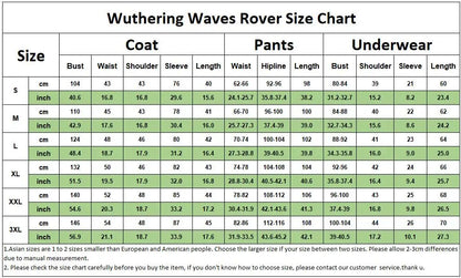 New Game Wuthering Waves Rover Cosplay Costume Rover Male Cosplay Outfit Wig Halloween Carnival Uniform Christmas Party for Men