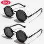 Polarized ND9 Adjustable Dimming Sun Glasses Men Women Round Sunglasses Retro Punk Men's Fishing Eyeglasses Outdoor Shades UV400