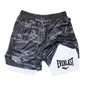 Men Running Shorts 2 in 1 Double-deck Sport Shorts Sportswear Gym Fitness Short Pants Training Jogging Bottom Men's Clothing