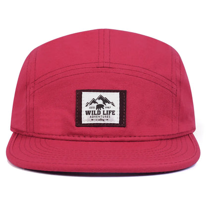 WILD LIFE Cotton 5 Panel Baseball Cap Snapback Caps Bone Gorras Hombre Originales Hip Hop Hats For Men Women Adjustable