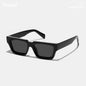 Ruiao new black classic retro designer branded concave irregular thick frame men women fashion sunglasses