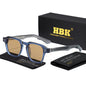 HBK New Fashion Sunglasses Men Vintage Square Gradient Sun Glasses Outdoor Sports Party Vacation Travel Driving Eyeglasses
