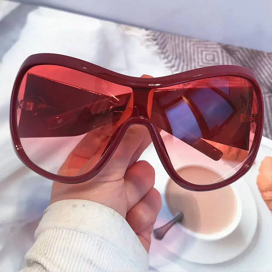 one piece sunglasses for women men vintage square shield gradient hip hop sun glasses female sexy driving shades