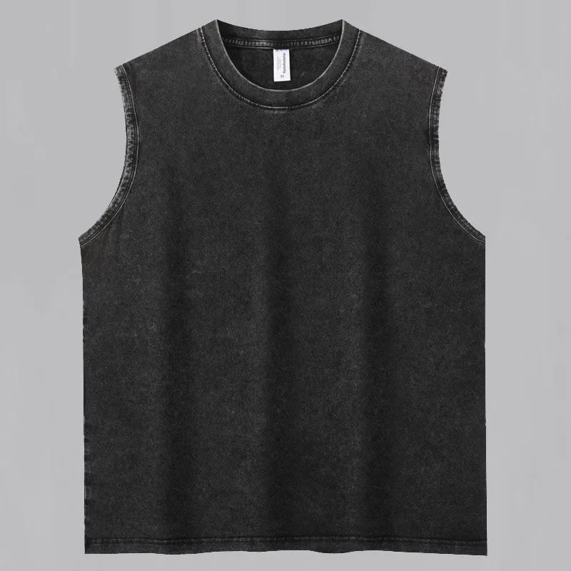 Darc Wolves Sport Vintage Washed Vest Tees Gym Bodybuilding Fitness Sleeveless T Shirts Basketball Workout Darcs Tank Tops