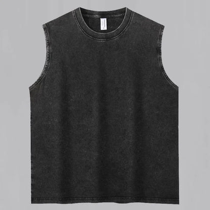Darc Wolves Sport Vintage Washed Vest Tees Gym Bodybuilding Fitness Sleeveless T Shirts Basketball Workout Darcs Tank Tops