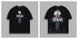 WOLVES CLUB STABILITY "PREMIUM" OVERSIZED TEE IN BLACK Summer Men's and Women's T-shirt Fashion Loose Printed Tops