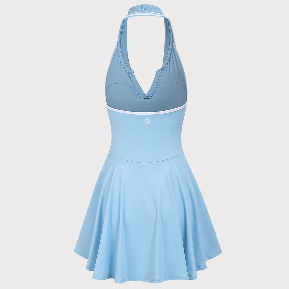 New Tennis Dress Bum Women Sexy Soft Thin Breathable Yoga Skirts Running Badminton Solid Nylon Outfits Female Activewear Workout