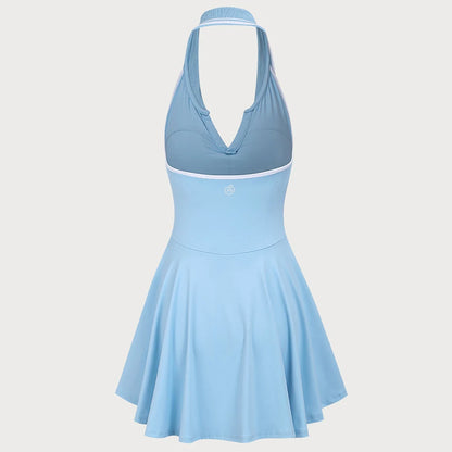 New Tennis Dress Bum Women Sexy Soft Thin Breathable Yoga Skirts Running Badminton Solid Nylon Outfits Female Activewear Workout