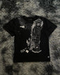 Southpole Y2K Vintage Cotton Graphic Tee Distressed Oversized Unisex T-Shirt with Gothic Print Streetwear Retro Soft Shirt Man